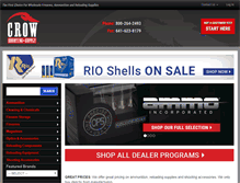Tablet Screenshot of crowshootingsupply.com